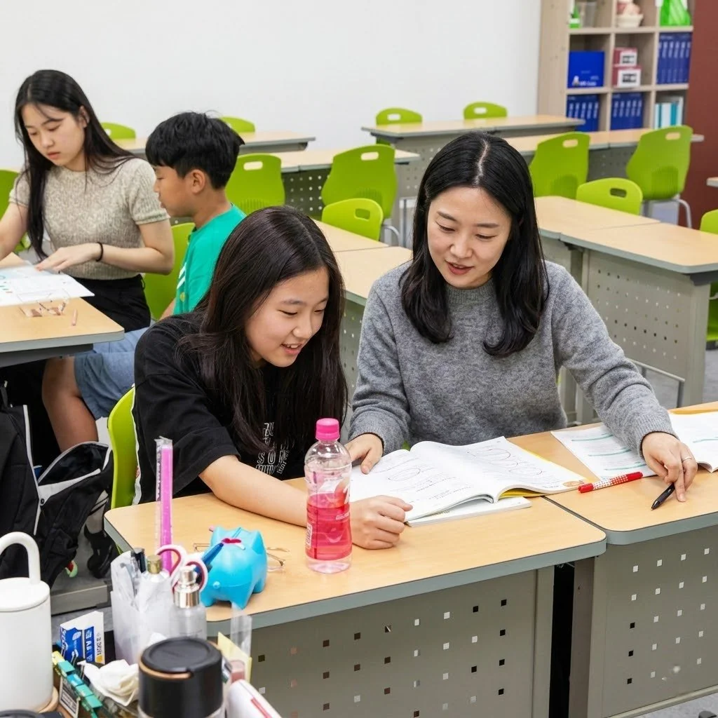 진해석동 학원 러나우 학원 내부 전경